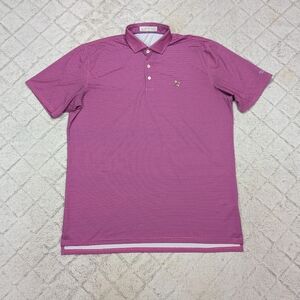 Holderness & Bourne Shirt Mens XL Pink Geometric Polo The Edwards Regent Oxford